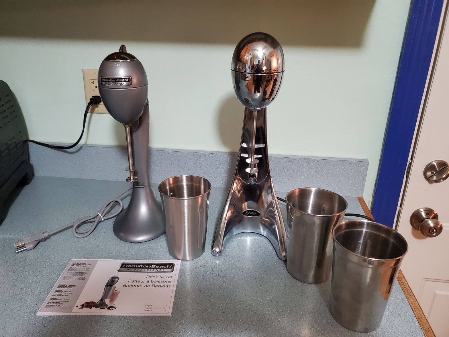 Oster Soda Fountain Mixer with Stainless Steel Spindle